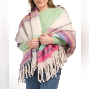 Free People Skye Stripe Blanket Scarf